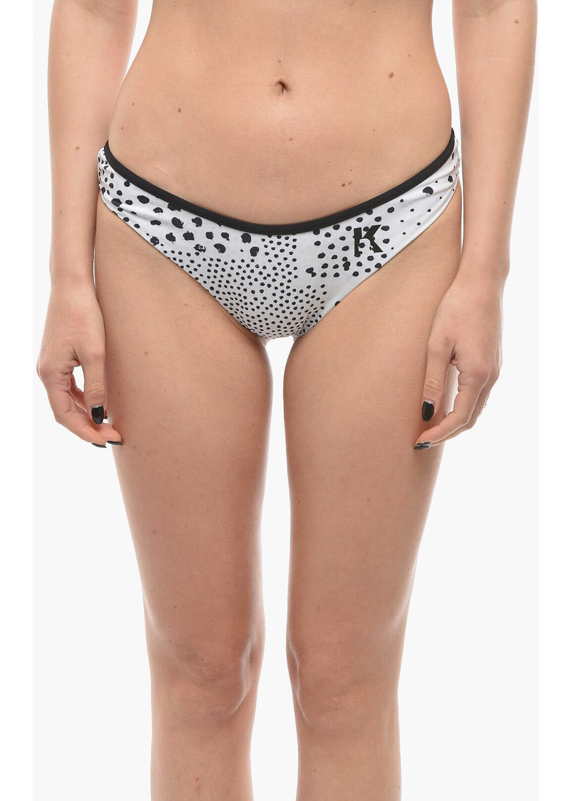 Bikini Karl Lagerfeld Two Tone Dots Bottom Bikini Black White Femei