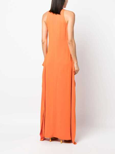 Rochii casual Lanvin Longuette Dress ORANGE Femei (BM 10000076) 4