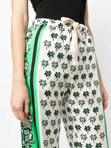 Pantaloni casual RED VALENTINO Bandanda Print Pants WHITE Femei (BM 10000085) 5