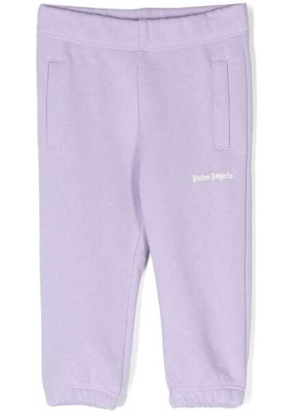 Pantaloni casual Palm Angels Logo Sweat Pants LILAC Fete (BM 10003784) 1