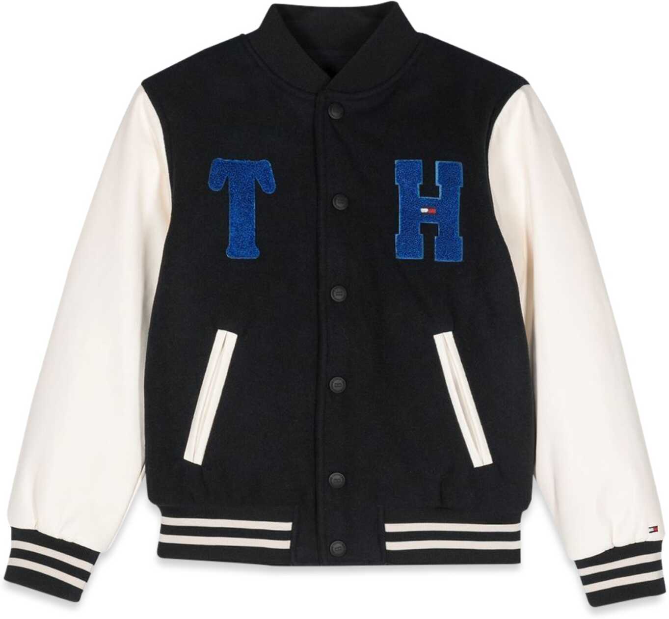 Tommy Hilfiger Reversible Varsity Bomber Jacket BLUE