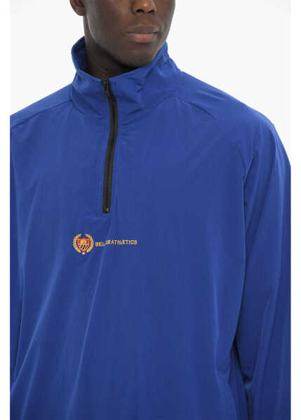 Jachete Bel-Air Athletics Nylon Windbreaker Jacket With Embroidered Logo Blue Barbati (BM 10004708) 3