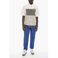Camasi Diesel pentru Barbati - Camasi casual Diesel Short Sleeve Cotton And Nylon S-Dara Shirt White Barbati (BM 10006058) - B-mall.ro