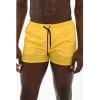Sorturi de baie Icon Solid Color Swim Shorts With Printed Contrasting Logo Barbati