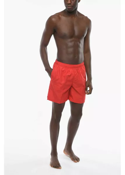 Sorturi de baie Nike Swim Solid Color Swim Shorts With Embroidered Logo Red Barbati (BM 10006106) 4