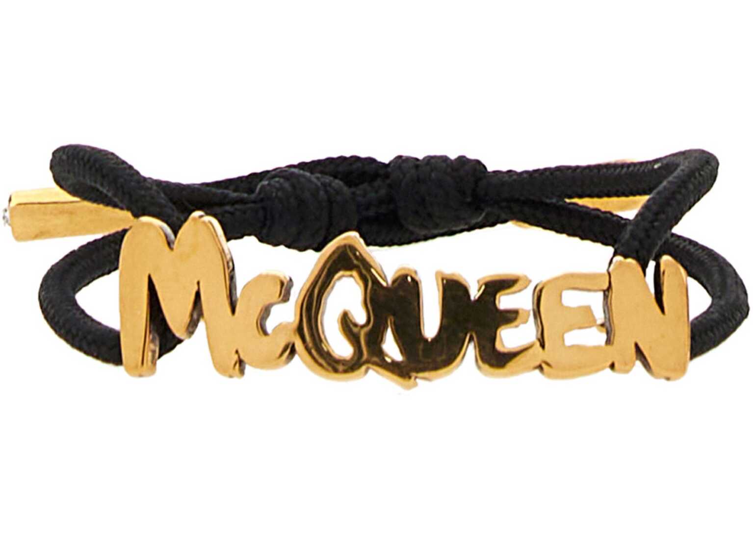 Alexander McQueen Graffiti Bracelet BLACK image8