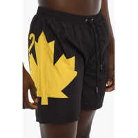 Sorturi de baie DSQUARED2 pentru Barbati - Sorturi de baie DSQUARED2 Swim Shorts With Contrast Print Black Barbati (BM 10006808) - B-mall.ro