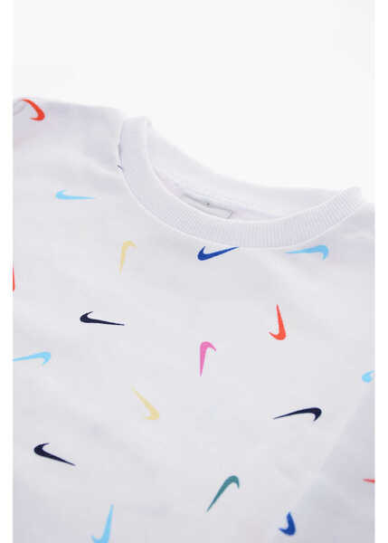 Bluze de trening Nike All Over Logo Printed Crew-Neck Sweatshirt White Baieti (BM 10007171) 2
