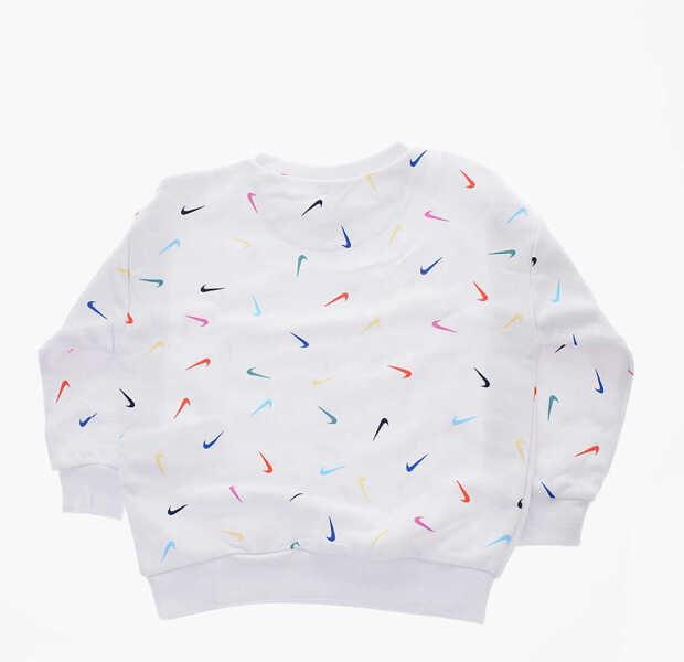 Bluze de trening Nike All Over Logo Printed Crew-Neck Sweatshirt White Baieti (BM 10007171) 3