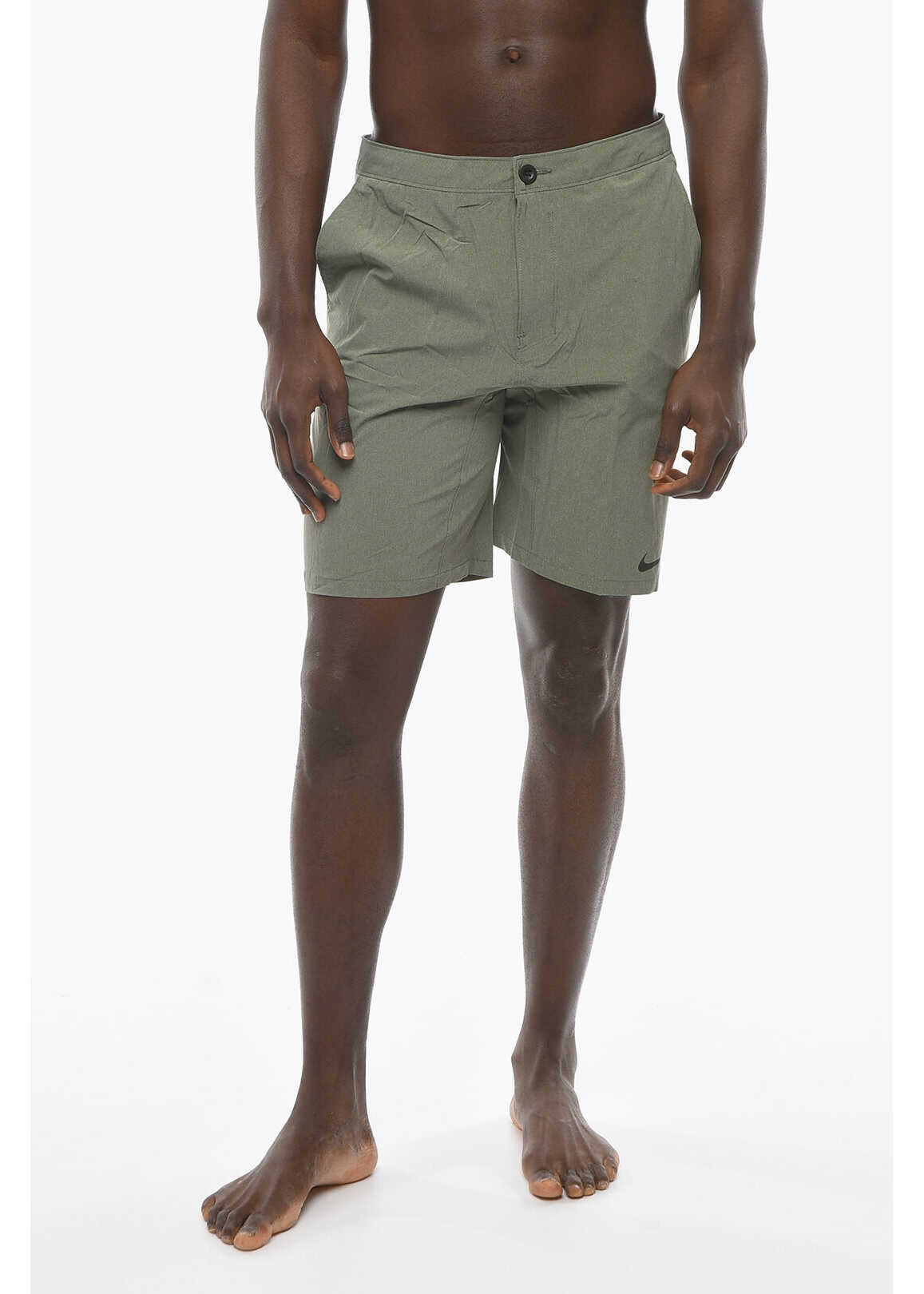 Nike Swim Dri-Fit Merge Shorts With 3 Pockets Military Green