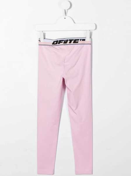 Pantaloni casual Off-White Logo Band Leggings PINK Fete (BM 10008263) 2
