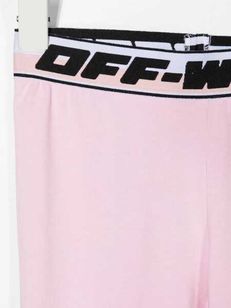 Pantaloni casual Off-White Logo Band Leggings PINK Fete (BM 10008263) 3