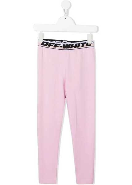 Pantaloni casual Off-White Logo Band Leggings PINK Fete (BM 10008263) 1