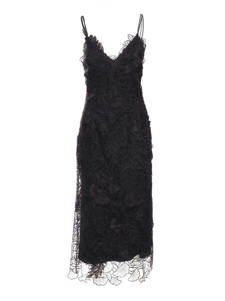 Rochii Alberta Ferretti Floral embroidery dress Gray Femei (BM 10008482) 1