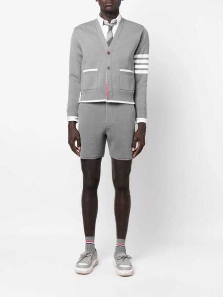 Cardigane Thom Browne 4Bar Stripe Cardigan GREY Barbati (BM 10010288) 2