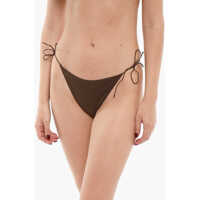 Bikini Solid Color Tie-Side Bikini Bottom Femei