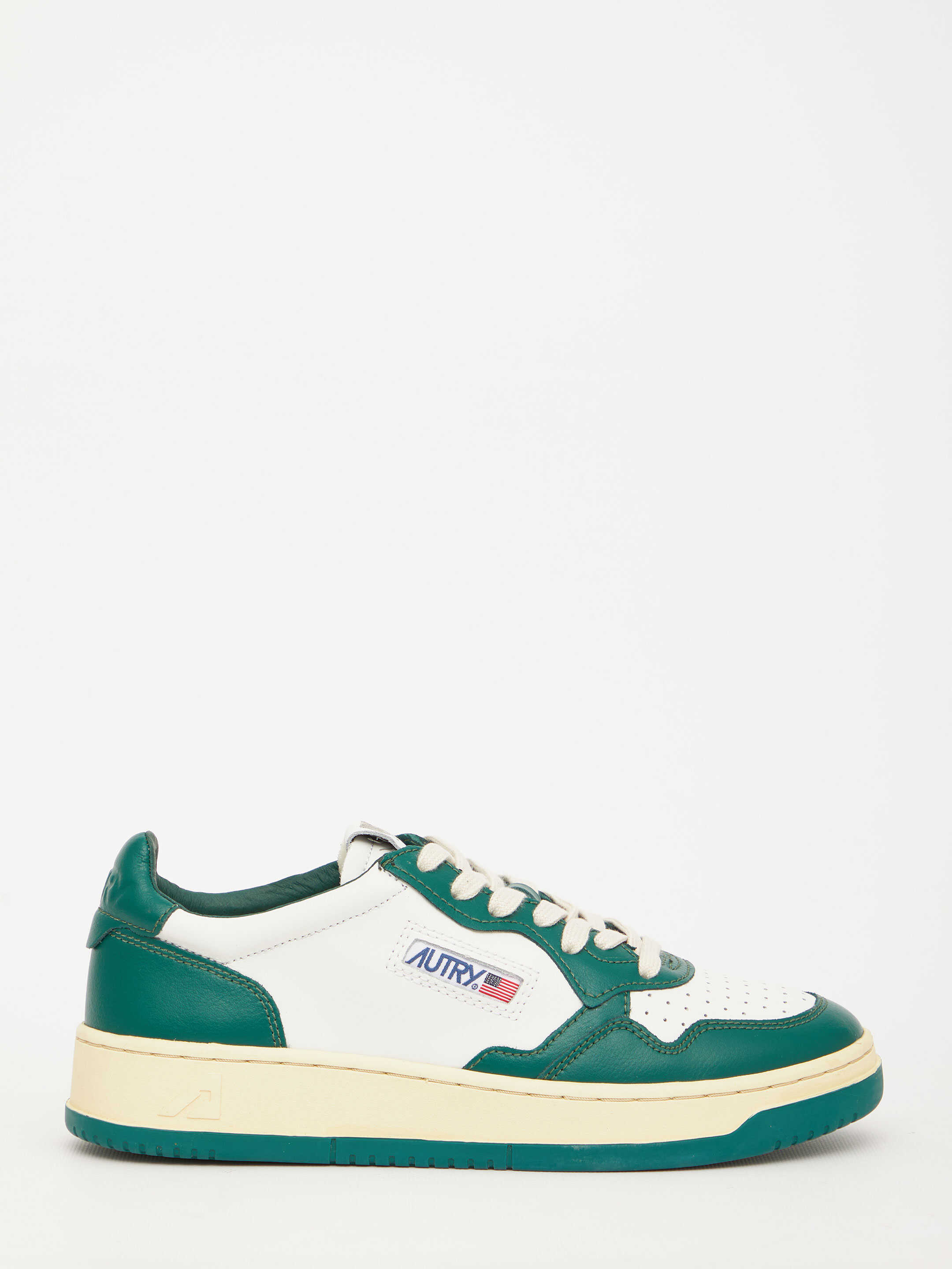 AUTRY Medalist And White Sneakers GREEN image2