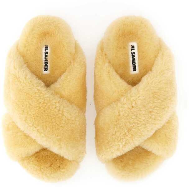 Sandale Jil Sander Shearling Sandal POWDER Femei (BM 10016240) 2