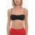 Diesel Bandeau Bikini Top With Striped Straps Black