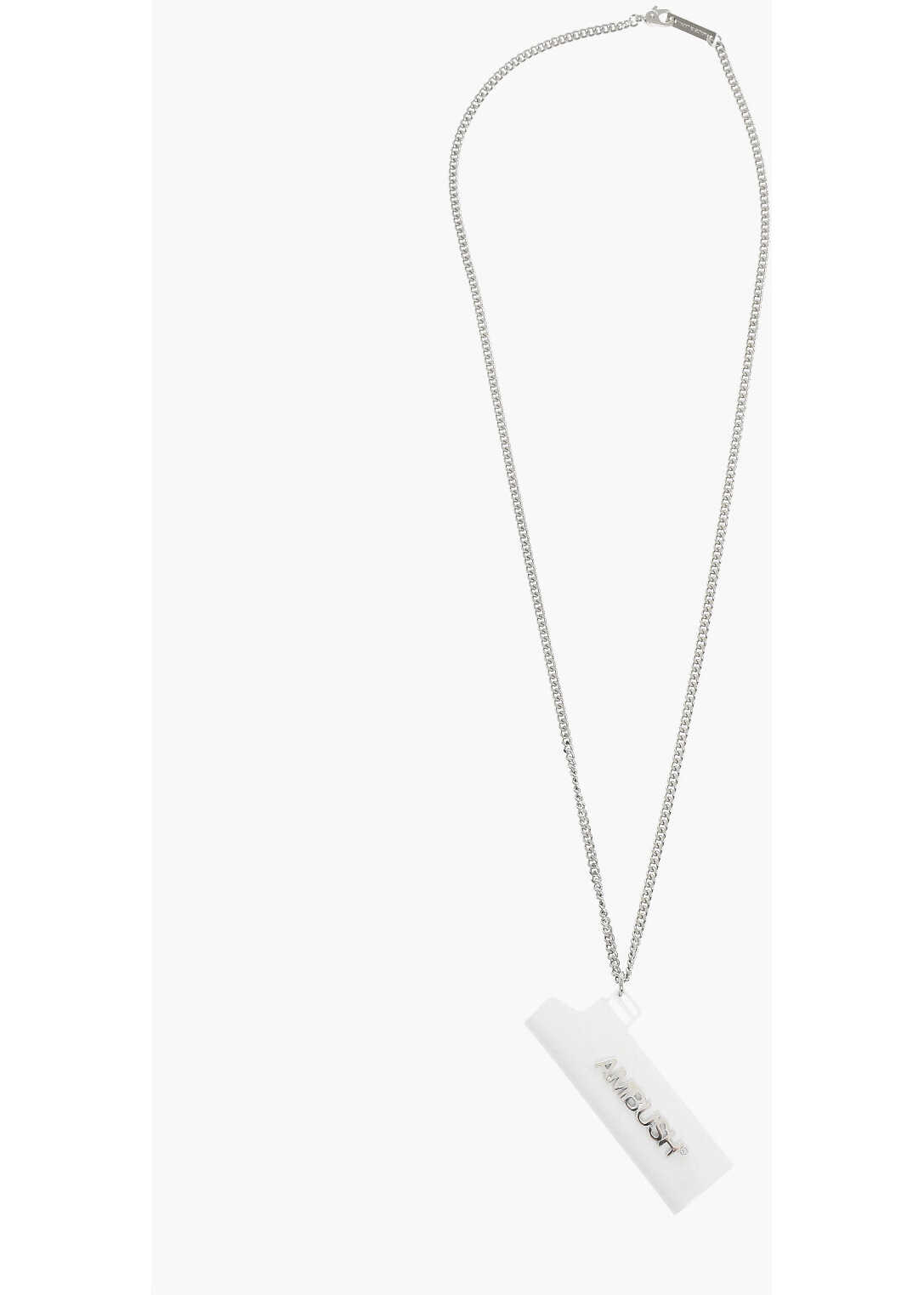 AMBUSH Chain Necklace With Lighter Case Pendant White image6