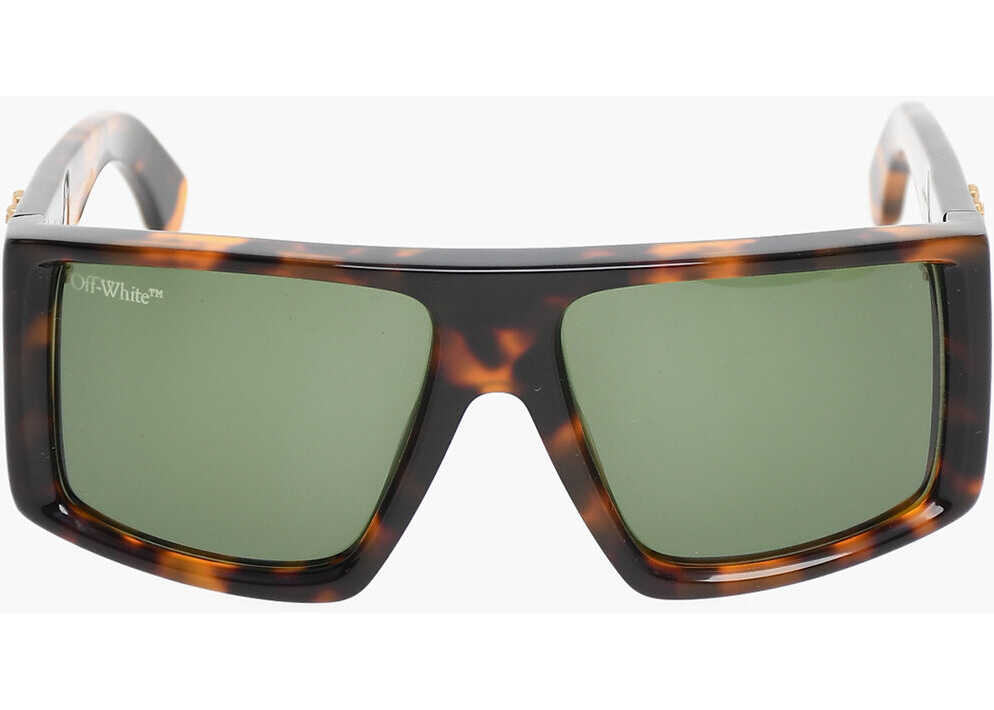 Off-White Sunglasses Alps With Square Frame Tortoiseshell Effect Brown