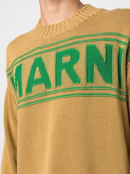 Pulovere casual Marni Knit Sweatshirt With Logo YELLOW Barbati (BM 10021904) 5