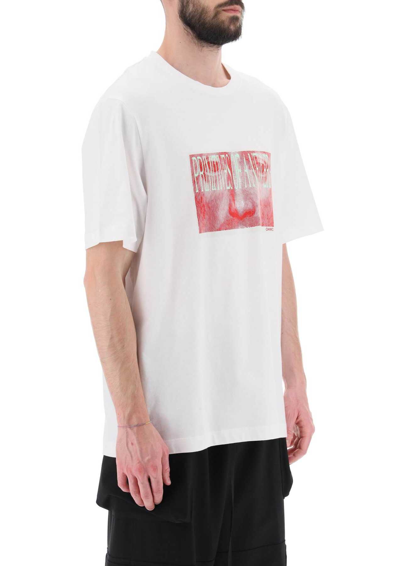 OAMC \'Albrecht\' T-Shirt With Print OFF WHITE