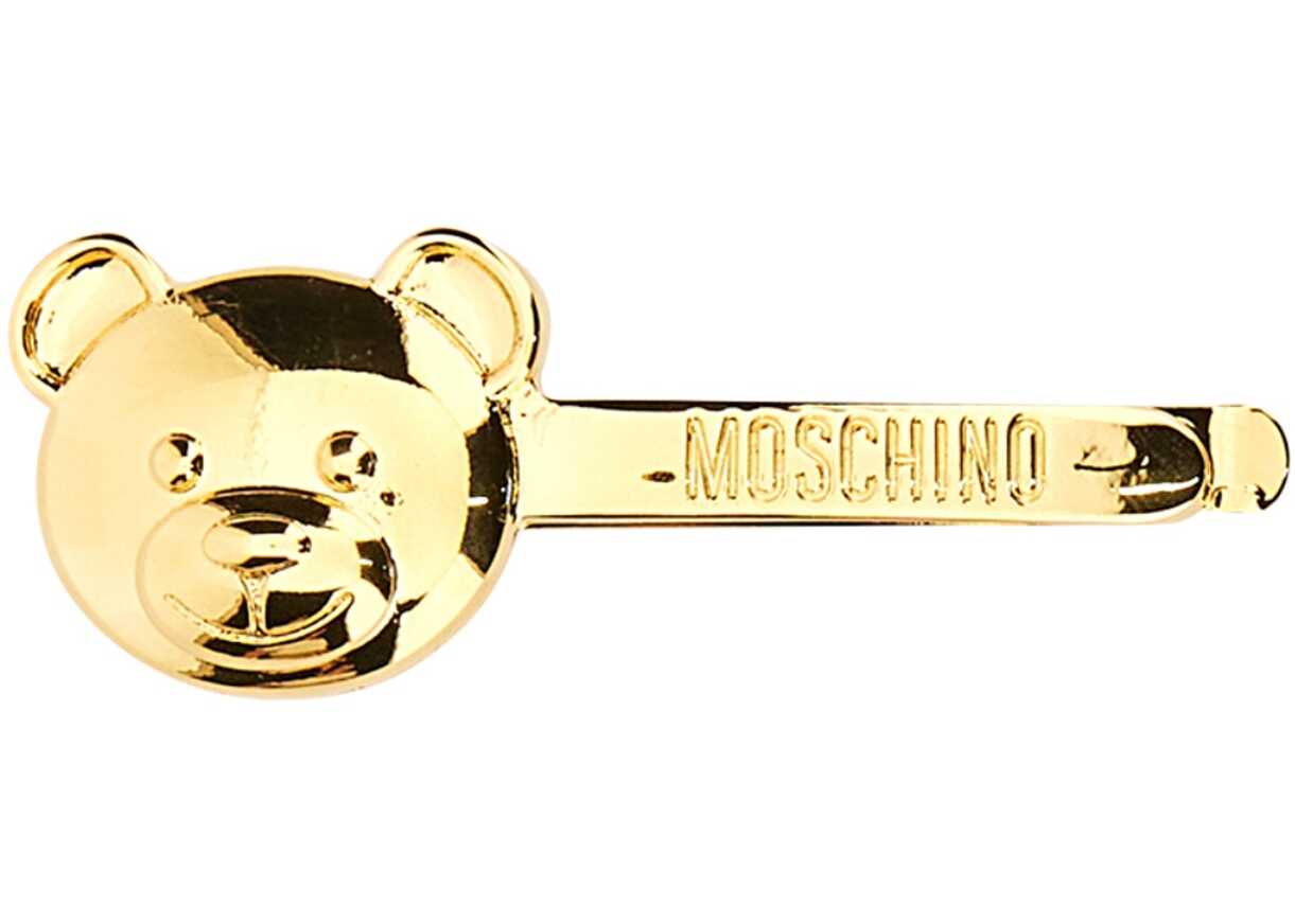 Poze Moschino Teddy Bear Hair Pin GOLD