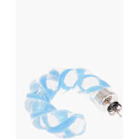 Cercei Silver And Glass Twist Earrings Femei