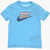 Nike Logo Printed Crew-Neck T-Shirt Blue
