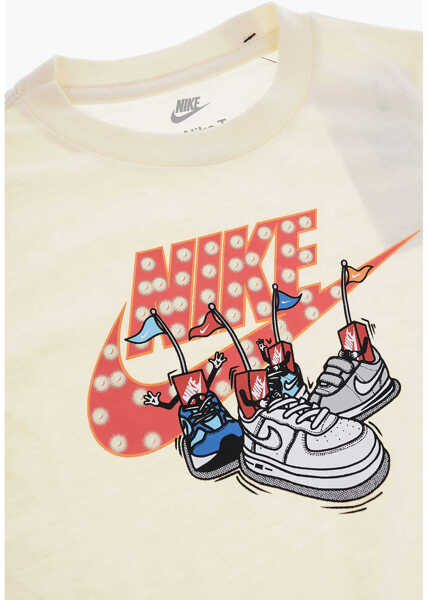 Tricouri Nike Cotton Blend Boxy Bumper Cars Crew-Neck T-Shirt Yellow Baieti (BM 10025453) 2