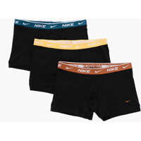 Lenjerie intima Solid Color 3 Pairs Of Boxer Set With With Colored Elastic B Barbati