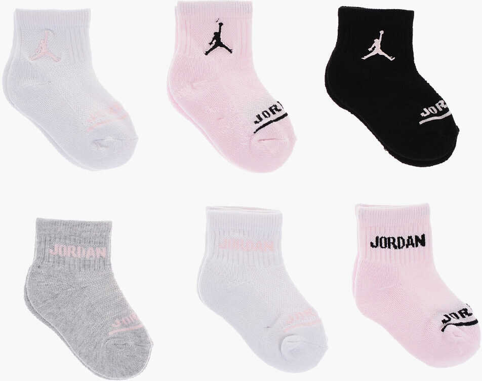 Sosete Nike Air Jordan 6 Pairs Of Socks Set With Embroidery Logo Multicolor Fete (BM 10025654) 4