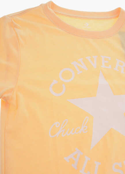 Tricouri Converse All Star Chuck Taylor Maxi Logo Printed Crew-Neck T-Shirt Yellow Baieti (BM 10025660) 2
