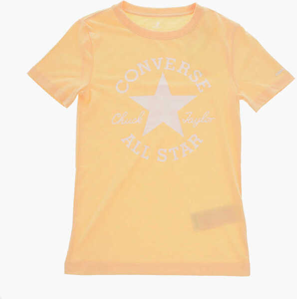 Tricouri Converse All Star Chuck Taylor Maxi Logo Printed Crew-Neck T-Shirt Yellow Baieti (BM 10025660) 1