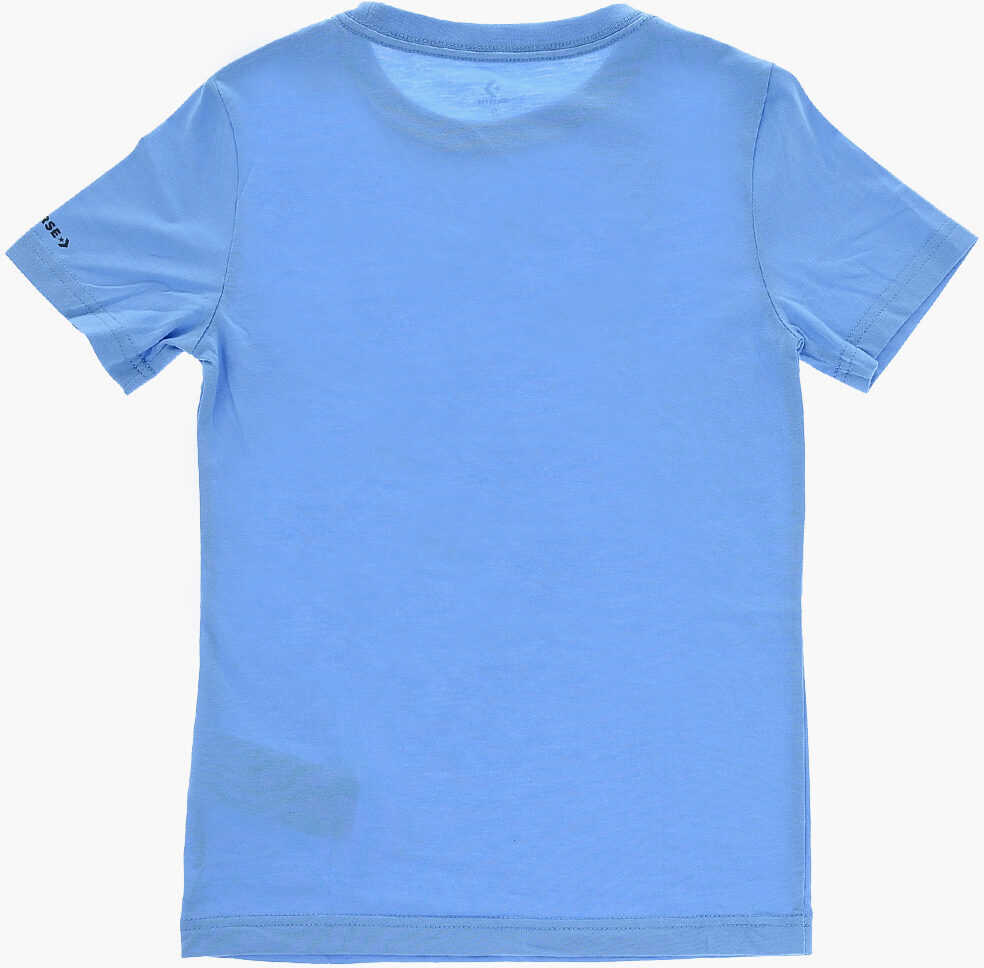 Tricouri Converse All Star Chuck Taylor Maxi Logo Printed Crew-Neck T-Shirt Blue Baieti (BM 10028831) 3