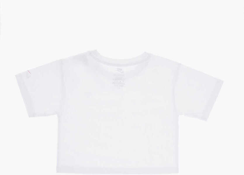 Tricouri Nike Crew-Neck T-Shirt With Printed Logo White Baieti (BM 10029008) 3