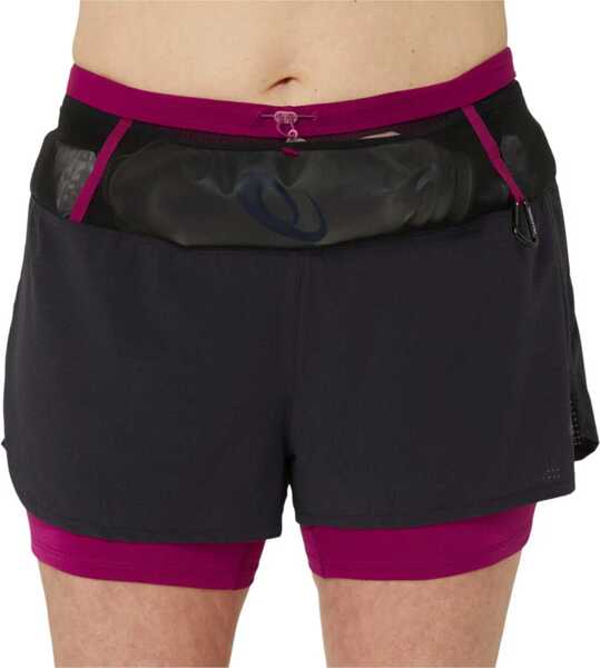 Pantaloni scurti ASICS Fujitrail 2-N-1 Short Black Femei (BM 10030262) 2