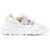 Versace Jeans Couture Baroque Motif Sneakers With Suede Details 7Cm White