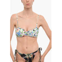 Costume de baie 2 piese Floral Patterned Bandeau Bikini Top Femei