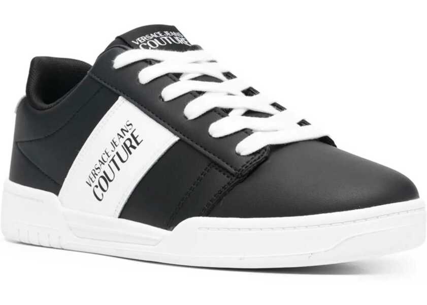 Sneakers Versace Jeans Couture Two-Tone Leather Brooklyn Low-Top Sneakers Wit White Barbati (BM 10031597) 2