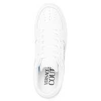 Sneakers Versace Dama - Sneakers Versace Jeans Couture Leather Meyssa Low-Top Sneakers With Glitter L White Femei (BM 10031612) - B-mall.ro