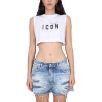 Bluze Crop Top With Logo Femei
