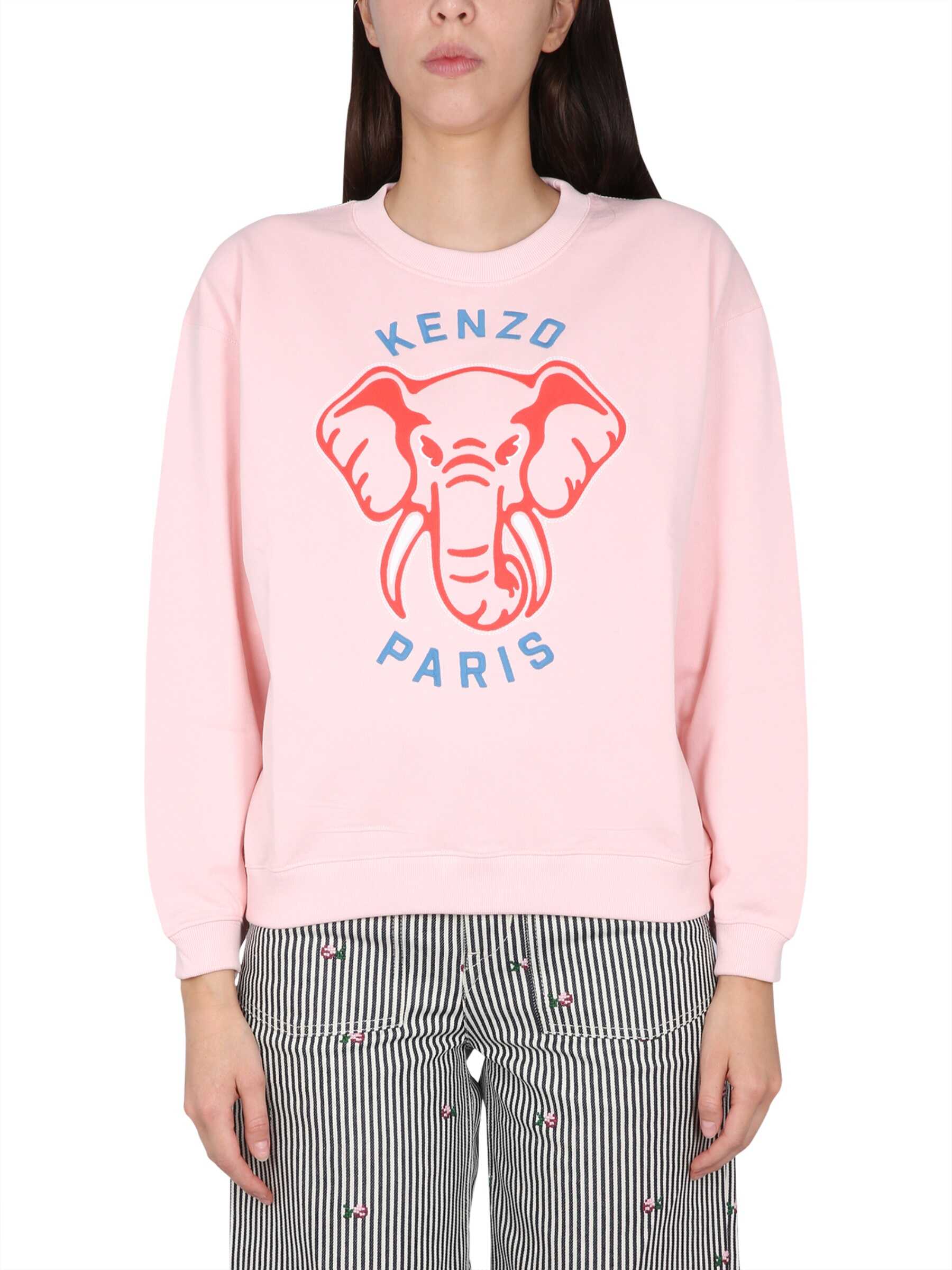 Kenzo Sweatshirt With Logo Print PINK