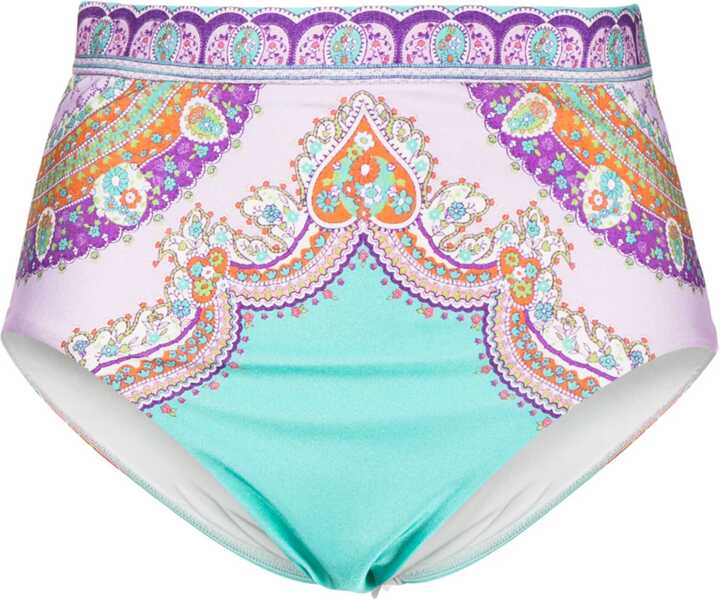 Bikini ZIMMERMANN Patterned High-Waisted Bikini Bottom Multicolor Femei (BM 10035272) 1