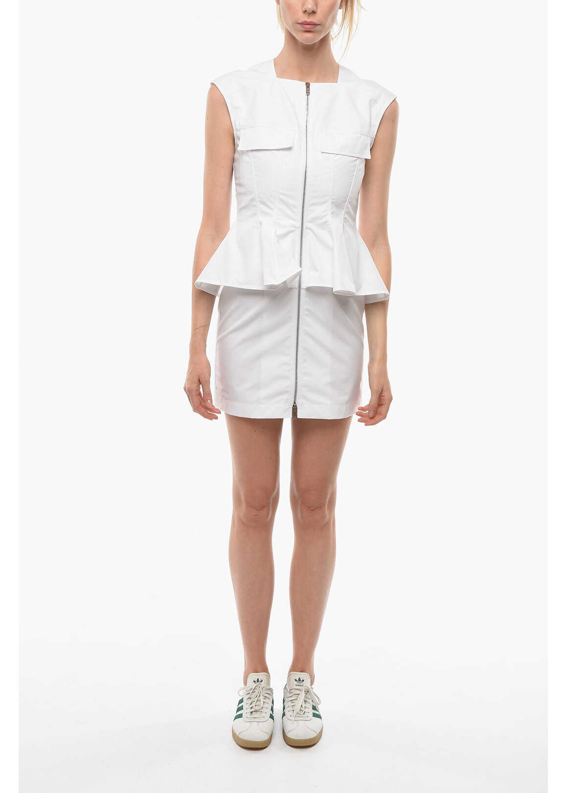 Givenchy Full Zip Utility Dress White