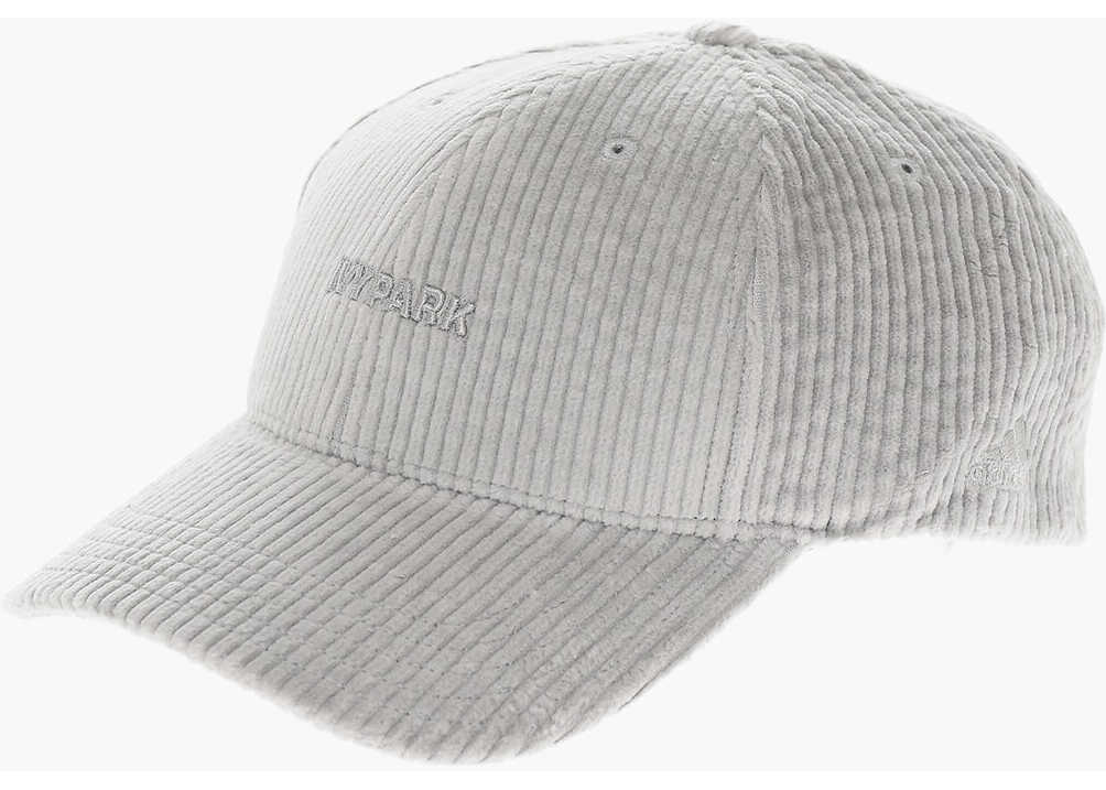 adidas Ivy Park Corduroy Cap With Embroidery Gray