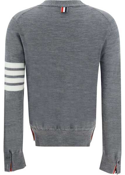 Cardigane Thom Browne Merino Wool Cardigan LT GREY Femei (BM 10038953) 2