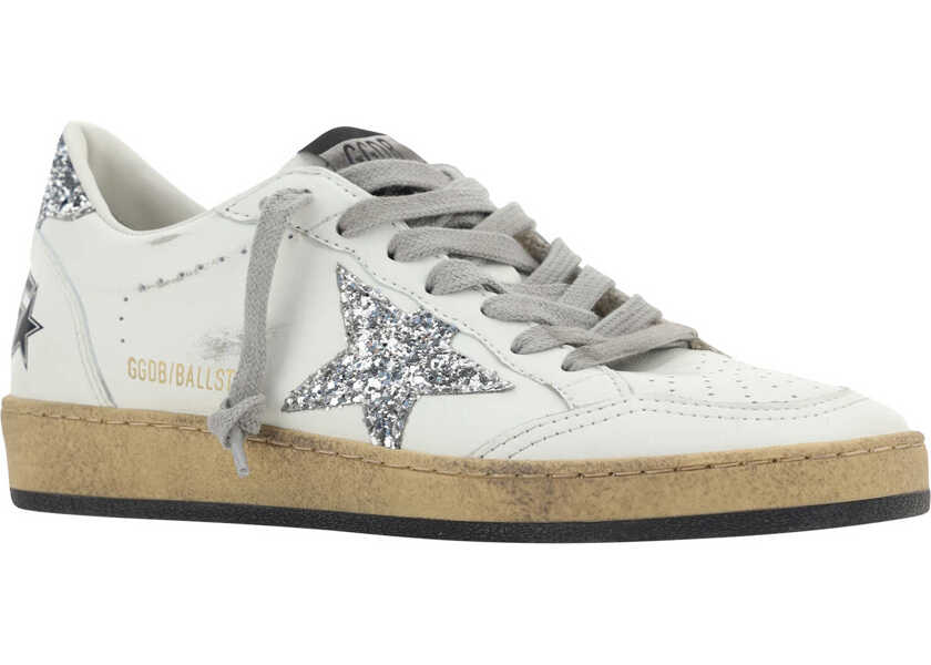 Sneakers Golden Goose Ball Star Sneakers WHITE/SILVER Femei (BM 10038959) 2