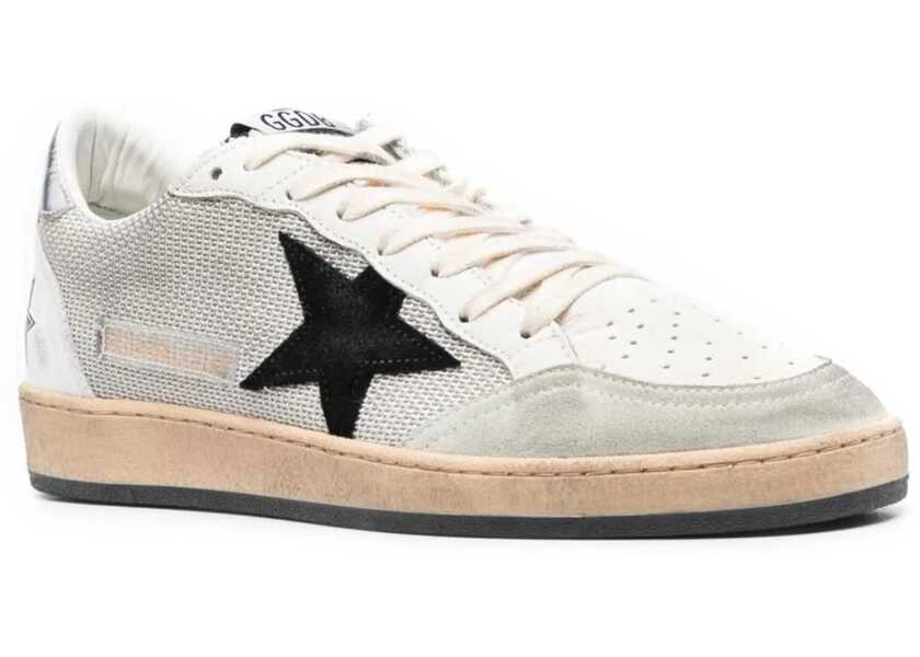 Sneakers Golden Goose Ball Star Sneakers LIGHT SILVER/BLACK/WHITE/SILVER Barbati (BM 10039103) 2